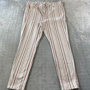 American Eagle Jeggings Pants Womens 18 Multicolor Stretch‎ Striped High Rise